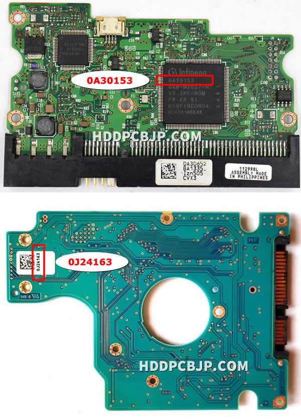 hdd 基盤交換、Hitachi(日立) hdd基板交換、 ハードディスク基板交換 