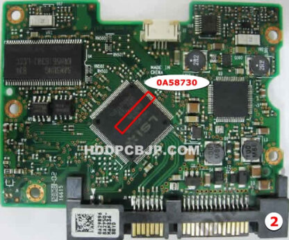 HITACHI HCS5C3232SLA380 HDDの基板 0A58730 - 画像 (3)