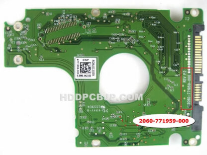 WesternDigital WD5000LUCT HDDの基板 2060-771959-000 - 画像 (2)